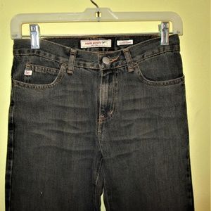 MISS SIXTY "SUPERTOMMY" FADED BLK FLARE LEG JEANS